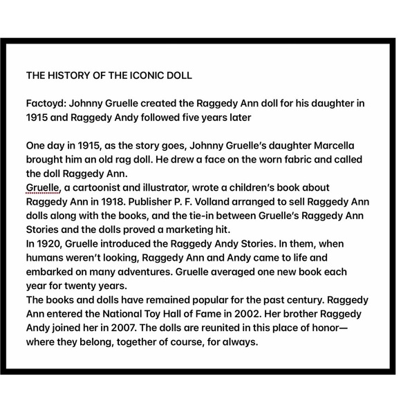 Raggedy Andy Count Your Blessings Embroidered Plush Retro Rag Doll Doll 17 Inch - Picture 11 of 16